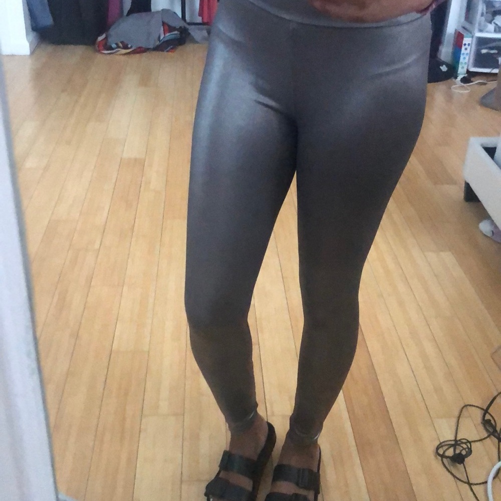 Metallic leggings